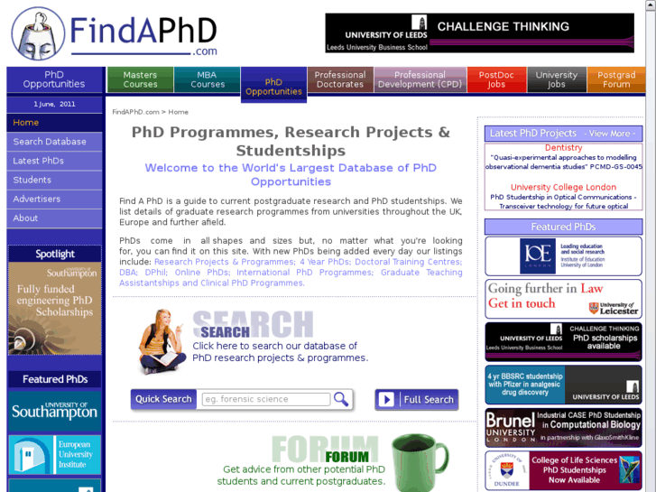 www.findapostgraduate.com