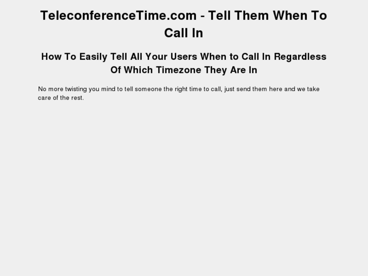 www.teleconferencetime.com