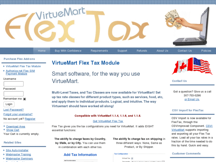 www.virtuemartflextax.com