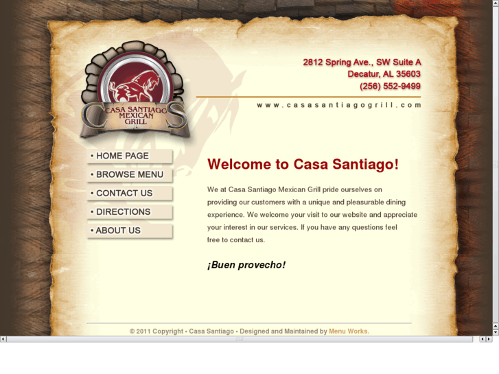 www.casasantiagogrill.com