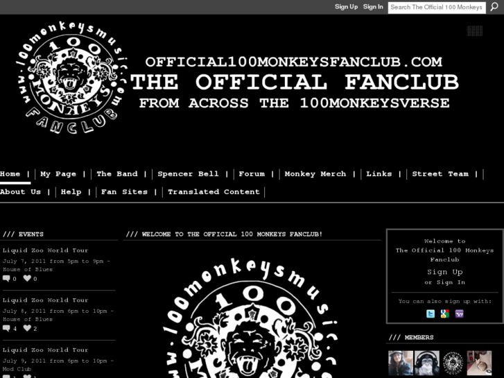 www.official100monkeysfanclub.com