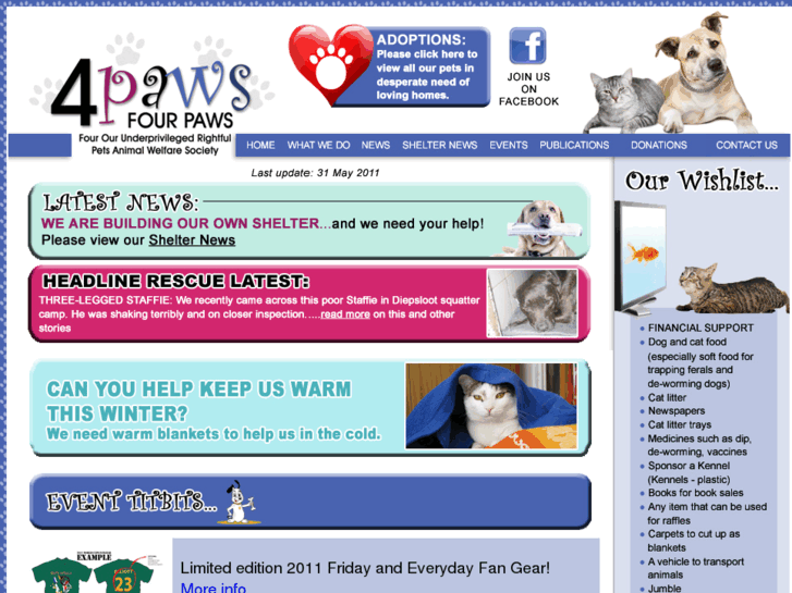 www.4ourpaws.org.za