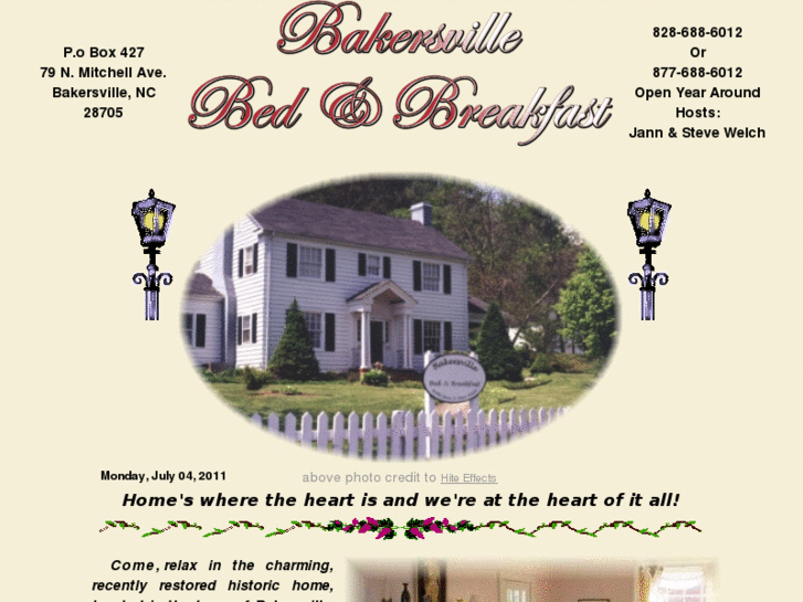 www.bakersvillebedandbreakfast.com