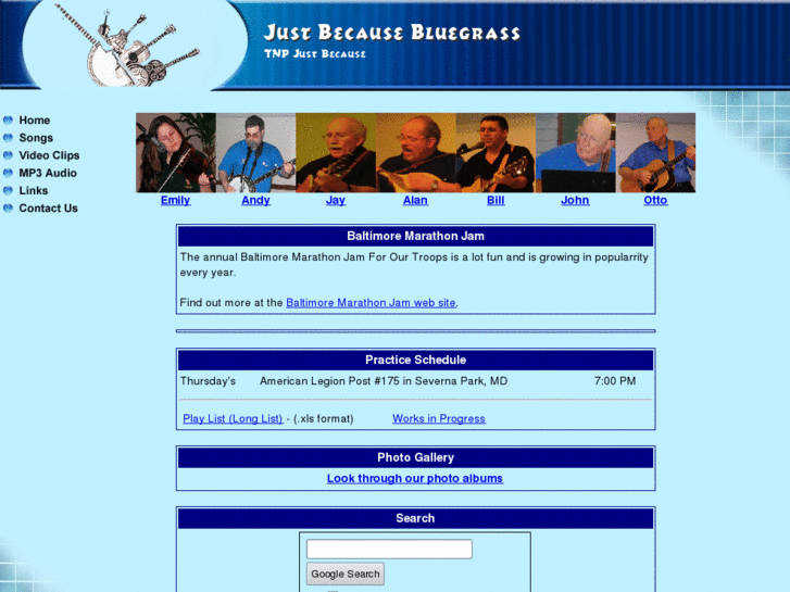 www.justbecausebluegrass.com