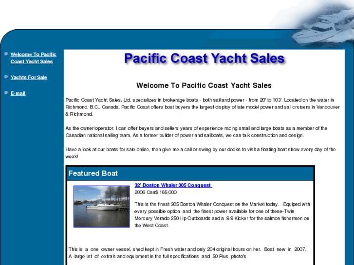 www.pacificcoastyachtsales.net