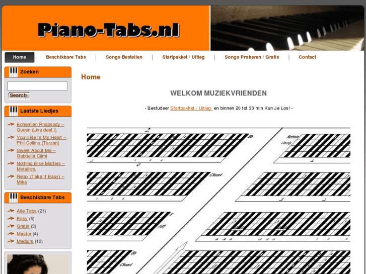 www.piano-tabs.nl