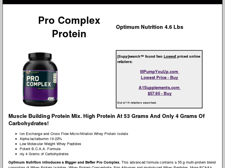 www.procomplexprotein.net