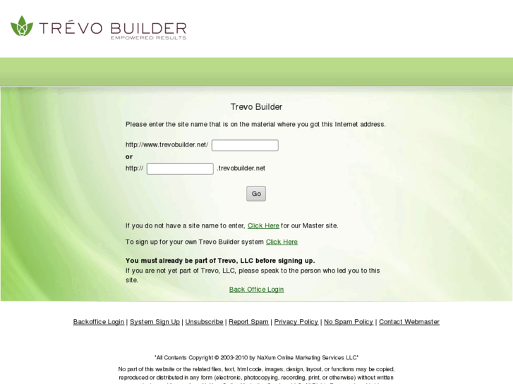 www.trevobuilder.net