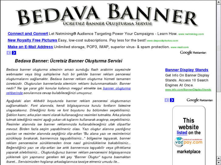 www.bedavabanner.com