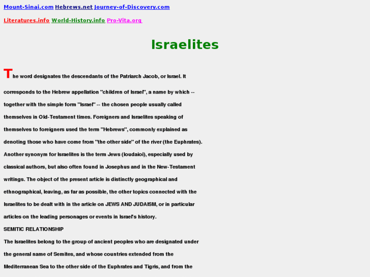 www.israelites.net