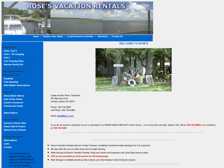 www.rosesvacationrentals.com