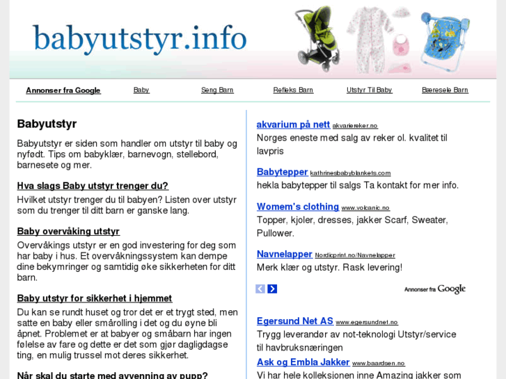 www.babyutstyr.info