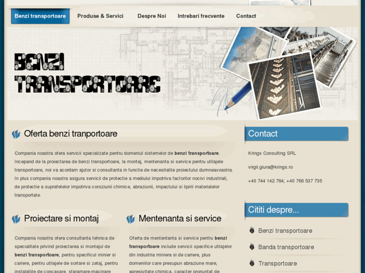 www.benzi-transportoare.com