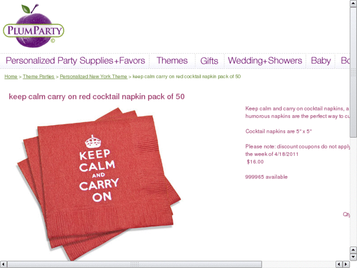 www.keepcalmandcarryonnapkins.com