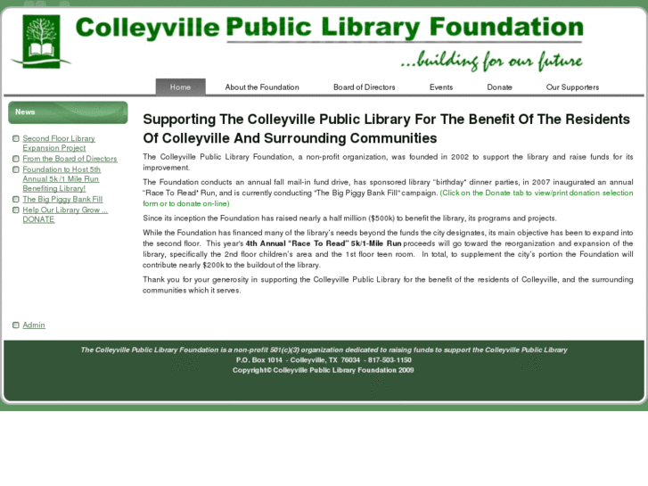 www.colleyvillelibraryfoundation.com