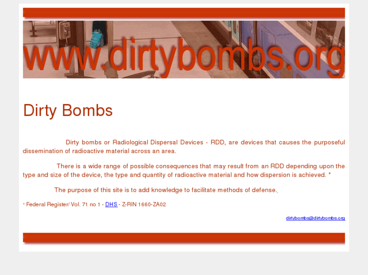 www.dirtybombs.org