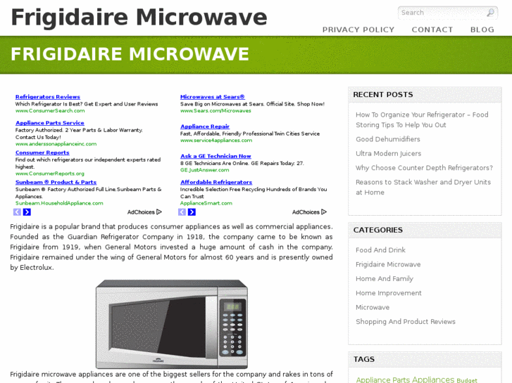 www.frigidairemicrowave.org