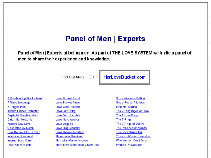 www.panelofmen.com