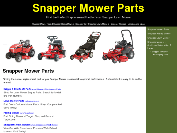 www.snappermowerparts.org