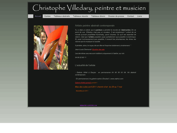 www.art-contemporain-villedary.com