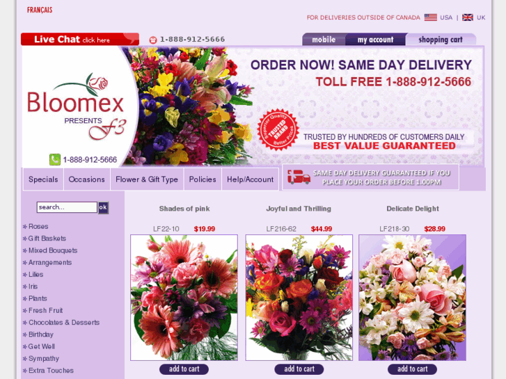 www.bloomex.ca