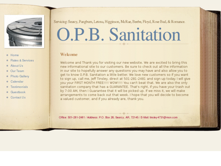 www.opbsanitation.com