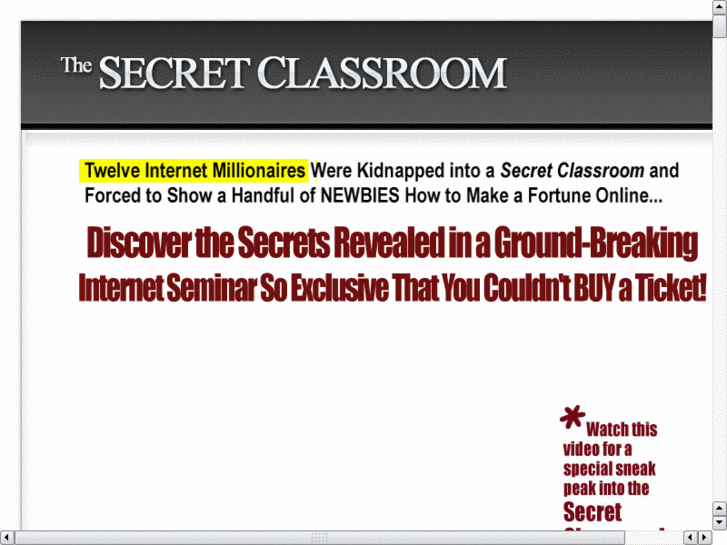 www.secretclassroom.us