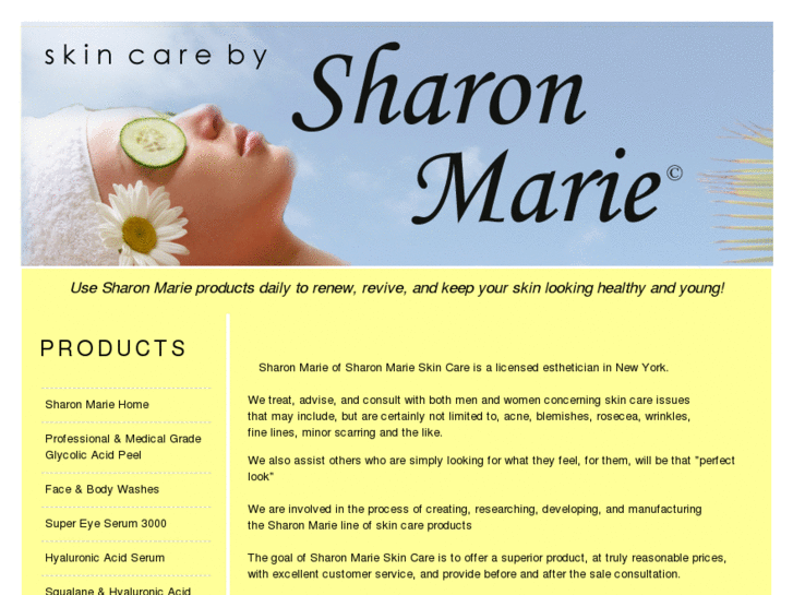 www.sharonmarieskincare.com