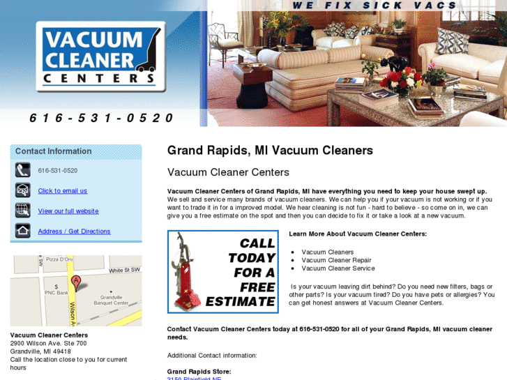 www.vacuumcleanercentersmi.com