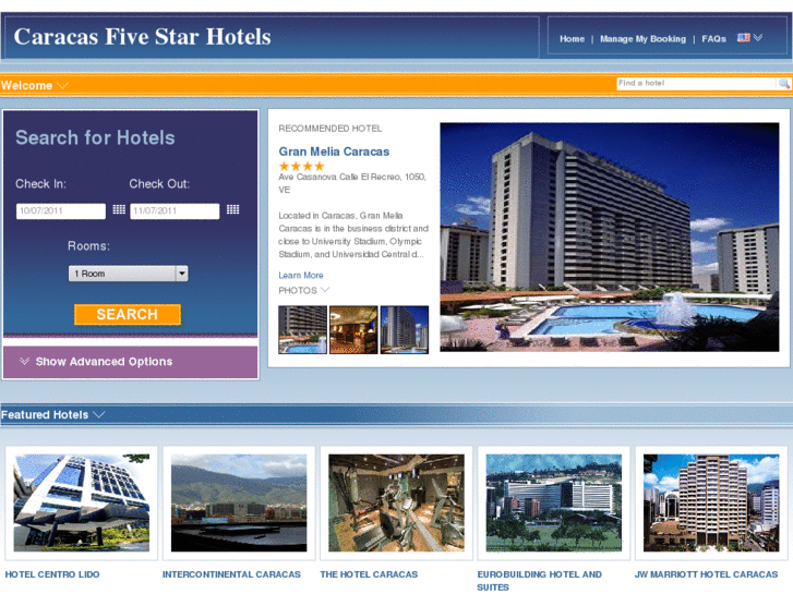 www.caracasfivestarhotels.com