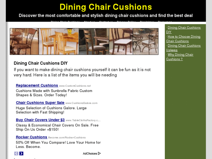 www.diningchaircushions.info