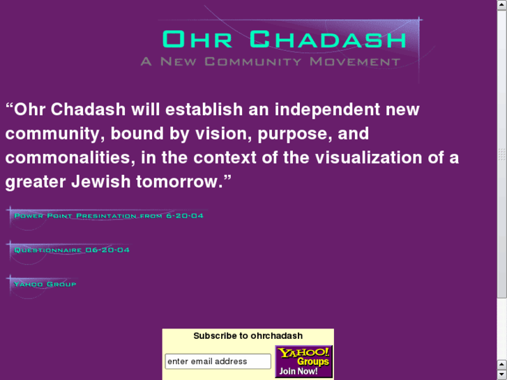 www.ohrchadash.com