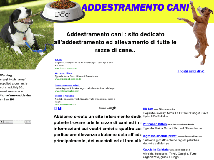 www.addestramentocane.biz