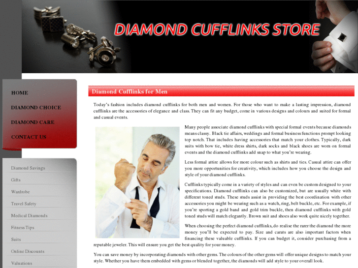 www.diamond-cufflinks-store.com