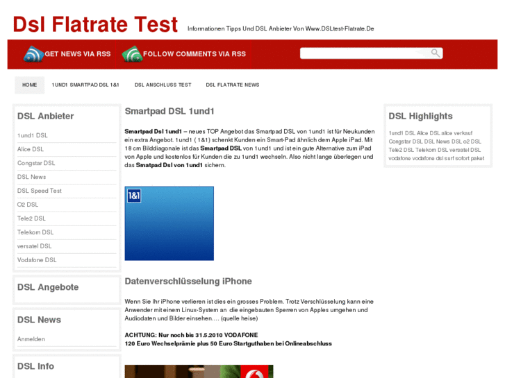 www.dsltest-flatrate.de