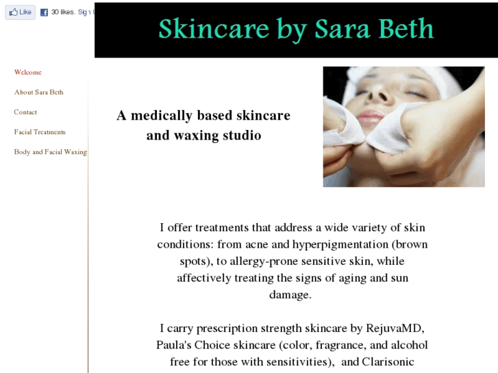 www.skincarebysarabeth.com