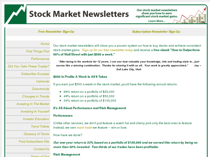 www.stockmarketnewsletters4u.com