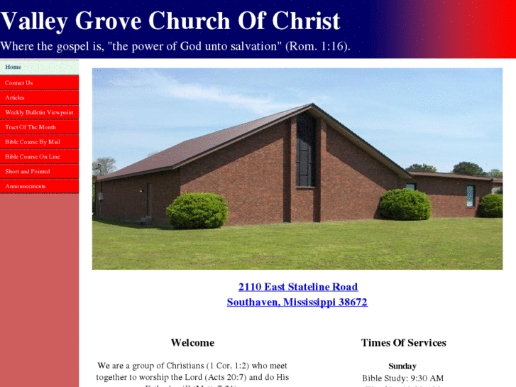 www.valleygrovechurchofchrist.com