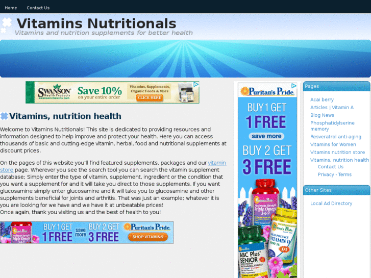 www.vitaminsnutritionals.com