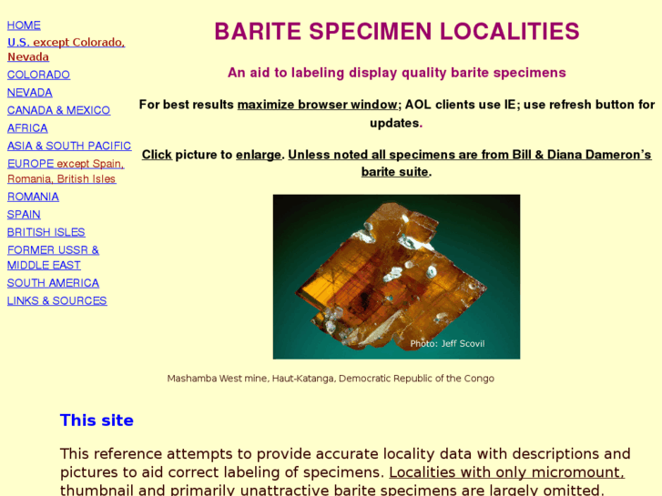 www.baritespecimenlocalities.org