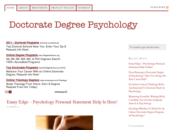 www.doctoratedegreepsychology.com