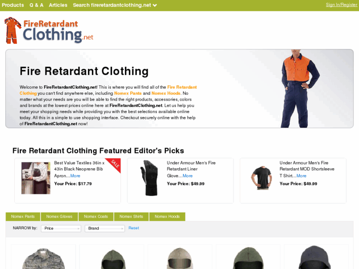 www.fireretardantclothing.net