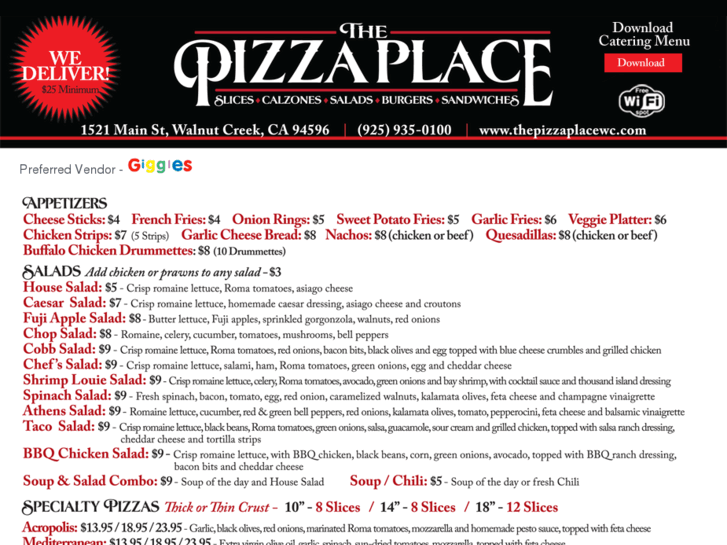 www.thepizzaplacewc.com