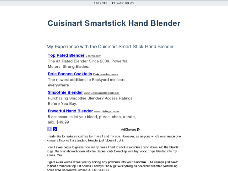 www.cuisinartsmartstickhandblender.com