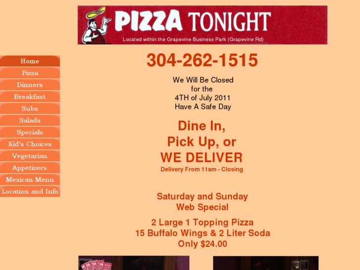 www.pizzatonightwv.net