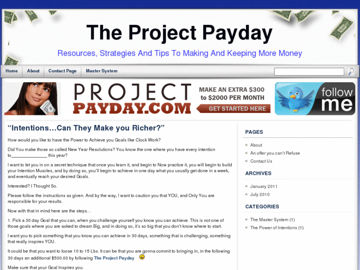 www.theprojectpayday.com