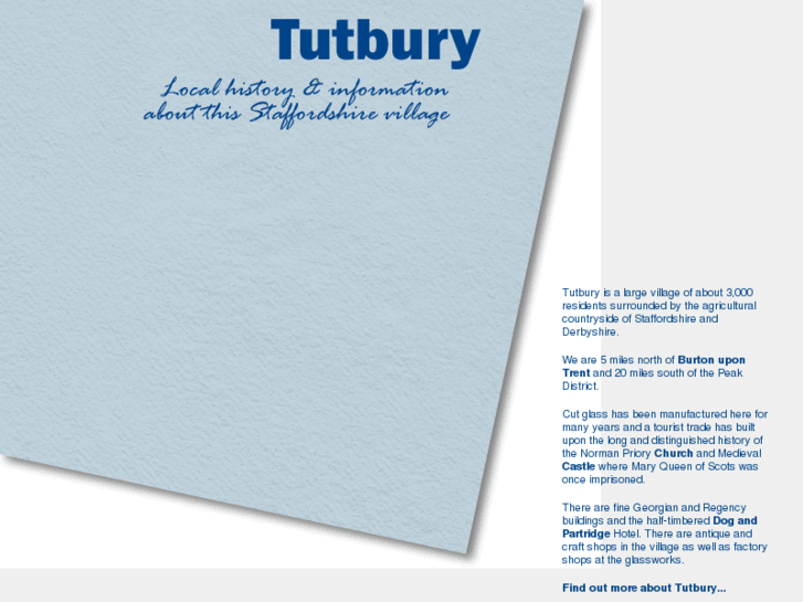 www.tutburyhistory.co.uk