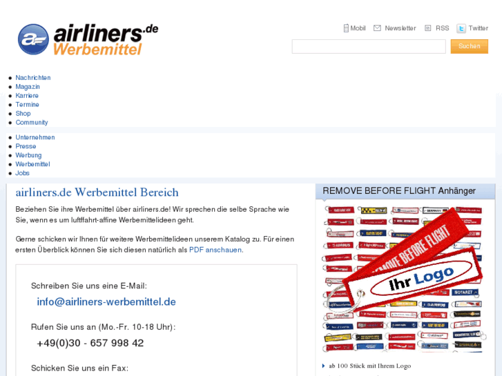 www.airliners-werbemittel.de