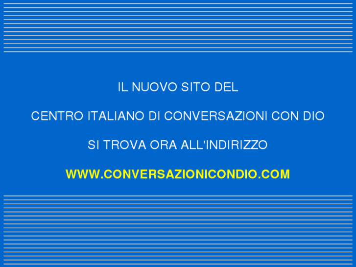 www.conversazionicondio.org