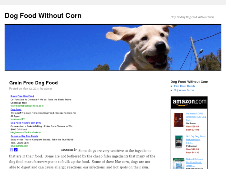 www.dogfoodwithoutcorn.com